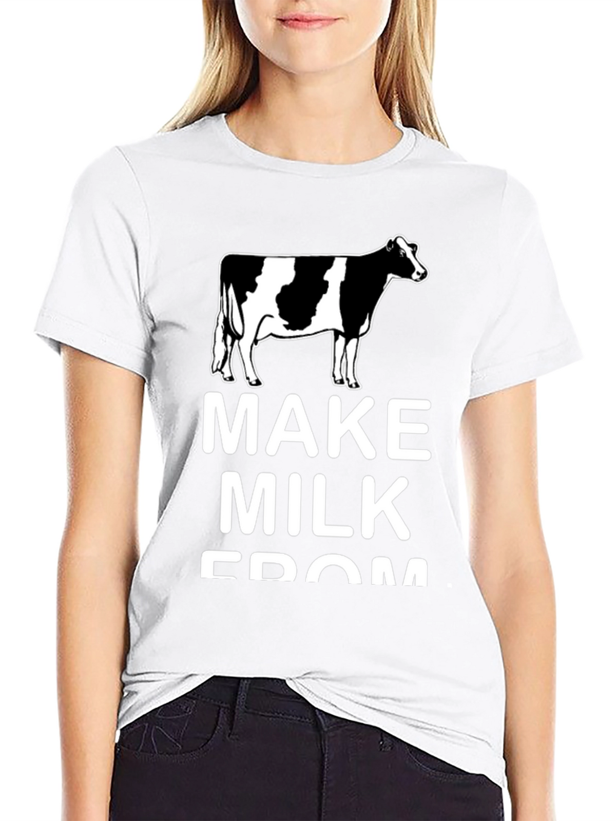 Make Milk From Cows Black Tee