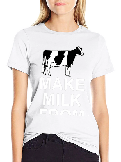 Make Milk From Cows Black Tee