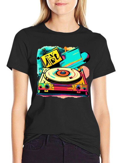 Retro Turntable Graphic Tee