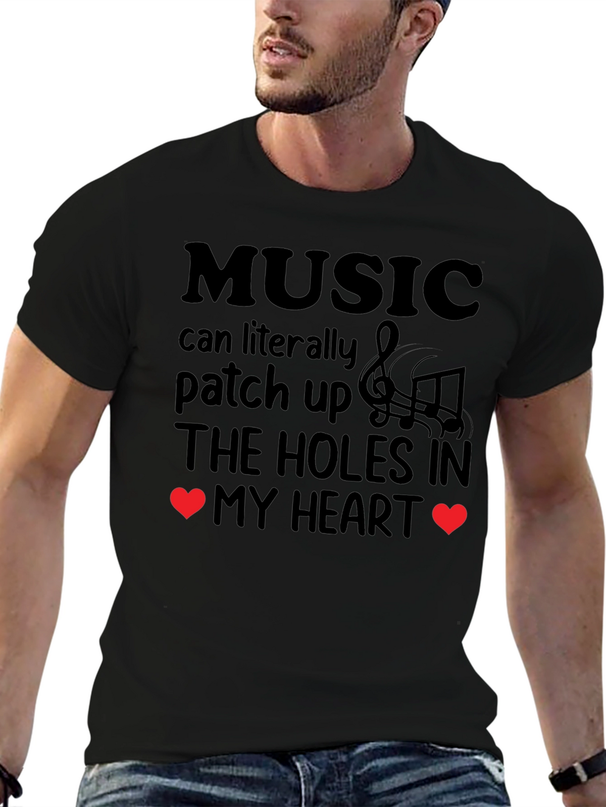 Music Patches Up The Heart T-Shirt
