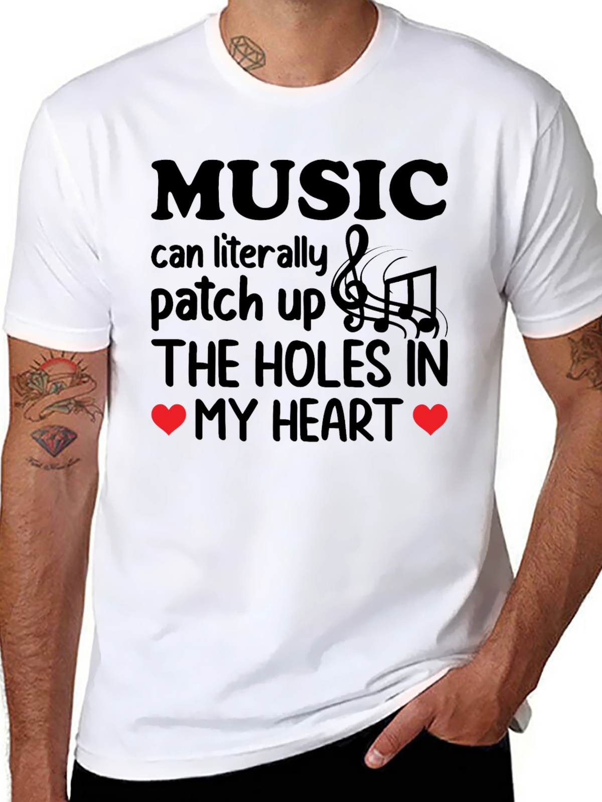 Music Patches Up The Heart T-Shirt