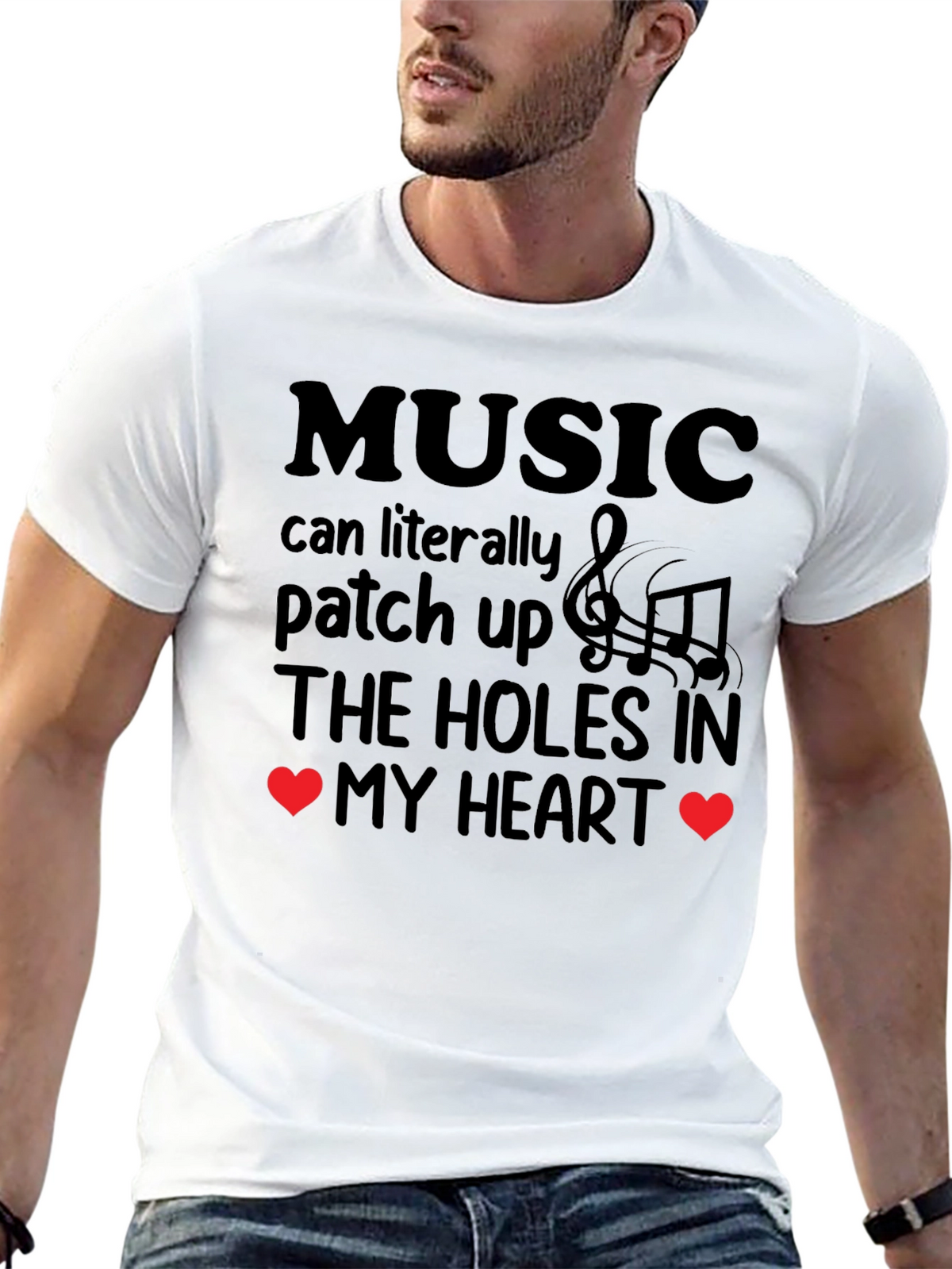 Music Patches Up The Heart T-Shirt