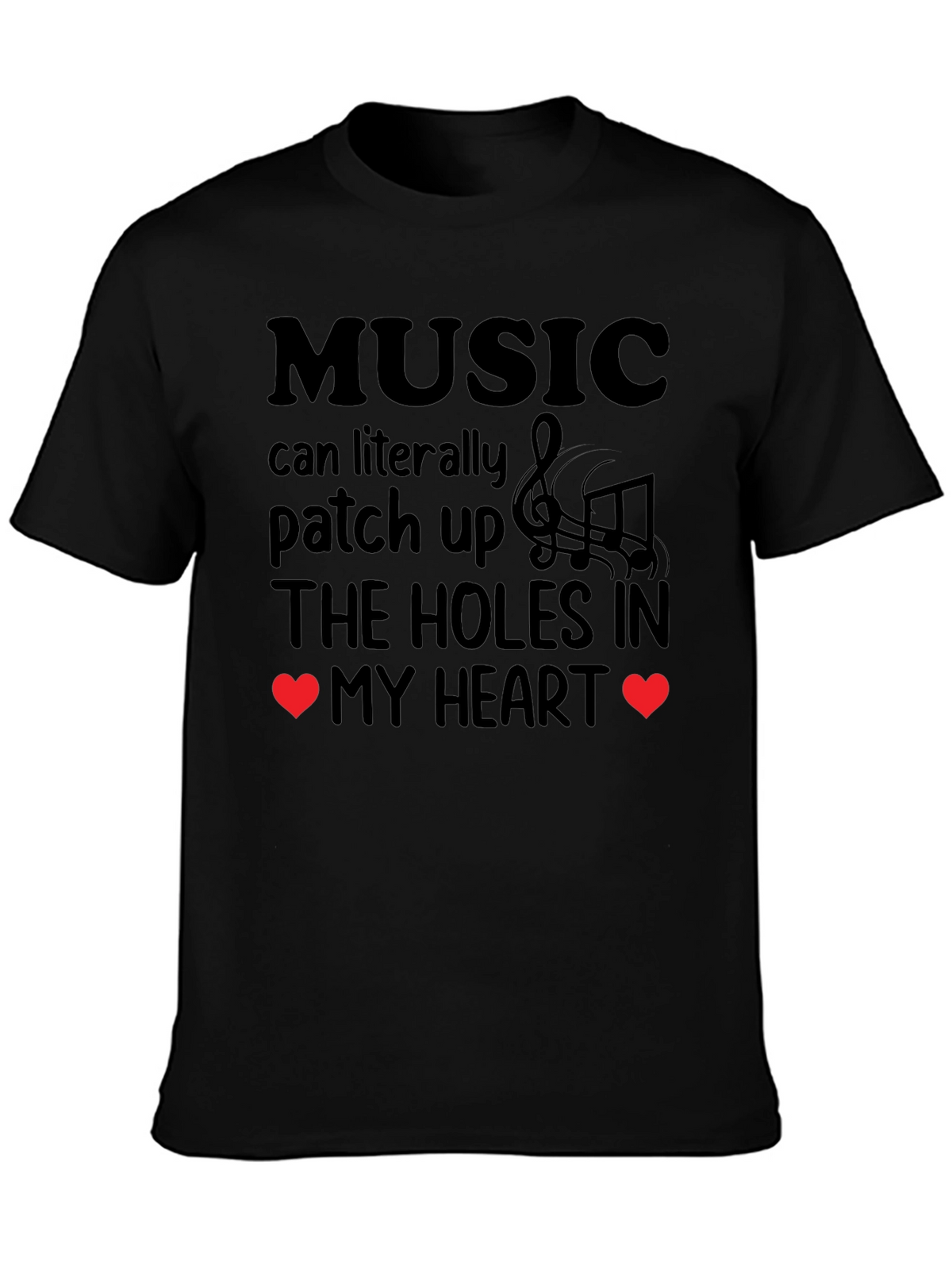 Music Patches Up The Heart T-Shirt