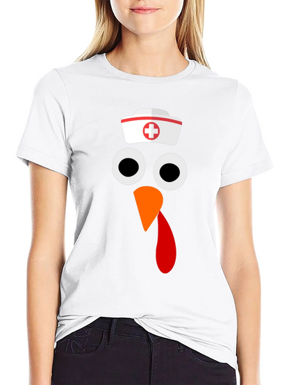 Funny Nurse Turkey Thanksgiving T-Shirt