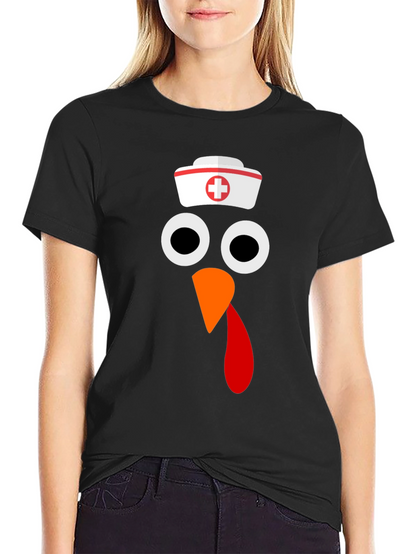 Funny Nurse Turkey Thanksgiving T-Shirt