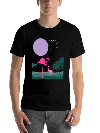 Tropical Flamingo Graphic Tee