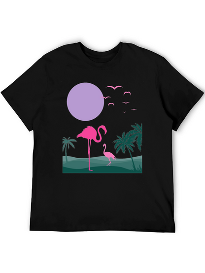 Tropical Flamingo Graphic Tee