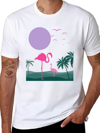 Tropical Flamingo Graphic Tee