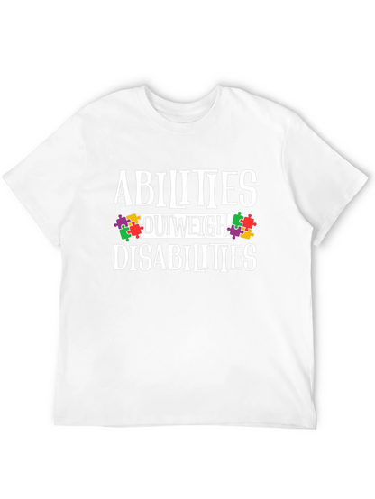 Abilities Outweigh Disabilities Awareness T-Shirt