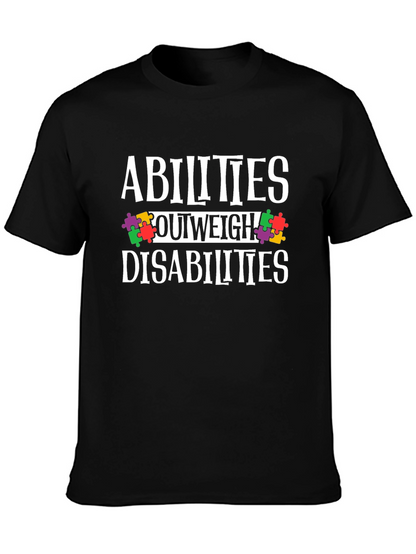 Abilities Outweigh Disabilities Awareness T-Shirt