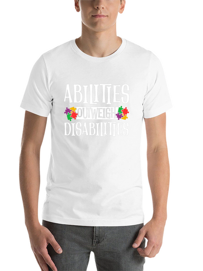 Abilities Outweigh Disabilities Awareness T-Shirt