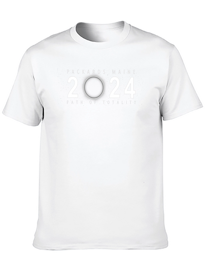 Packards Maine 2024 Path of Totality Black T-Shirt