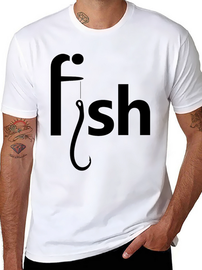 Funny Fishing T-Shirt - Fish Hook Design