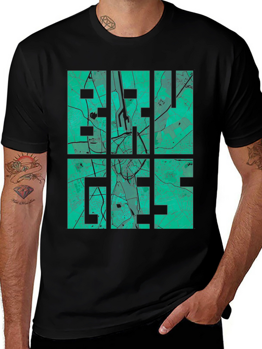 City Map Graphic Tee - Black
