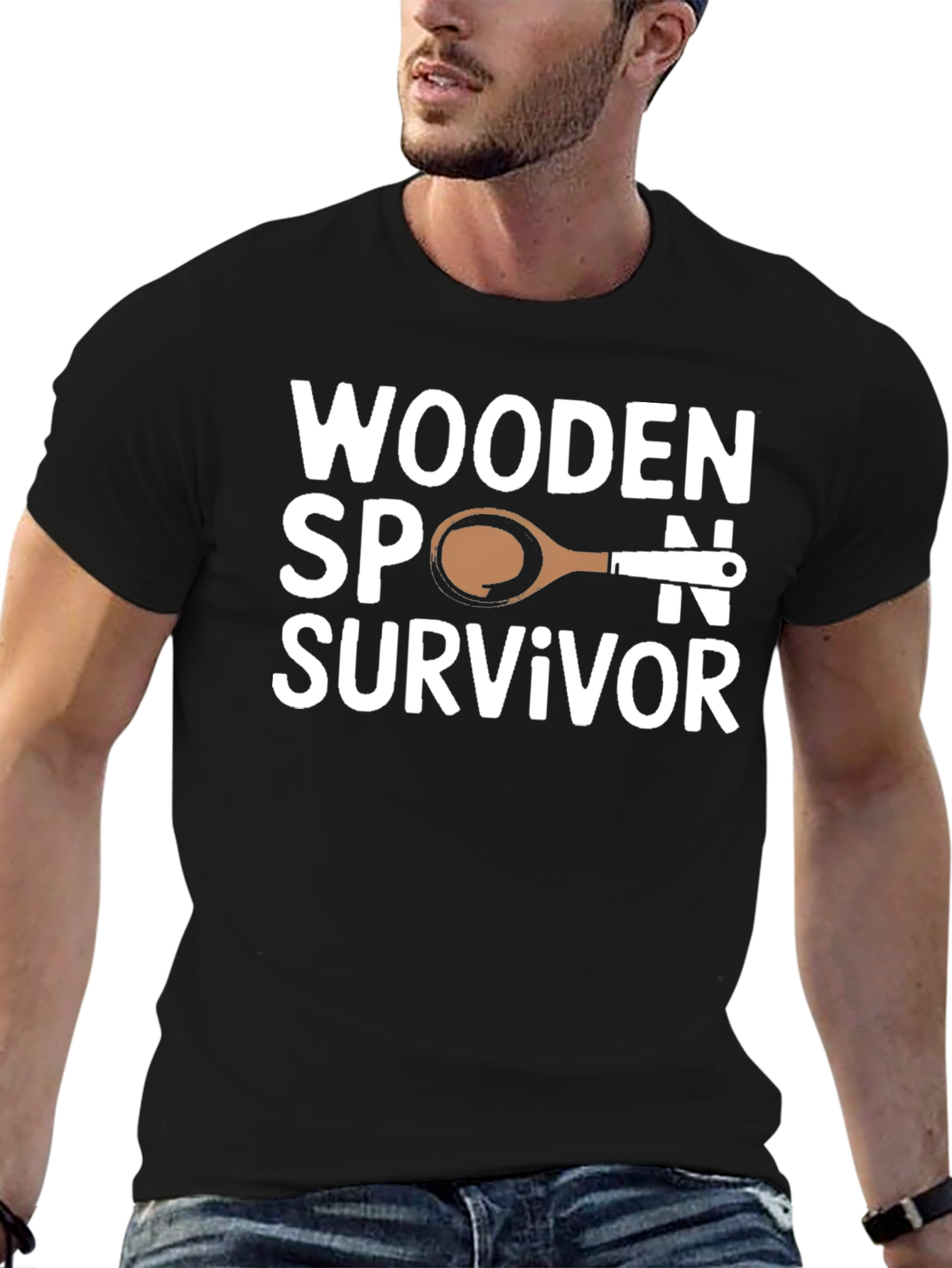 Wooden Spoon Survivor Novelty T-Shirt