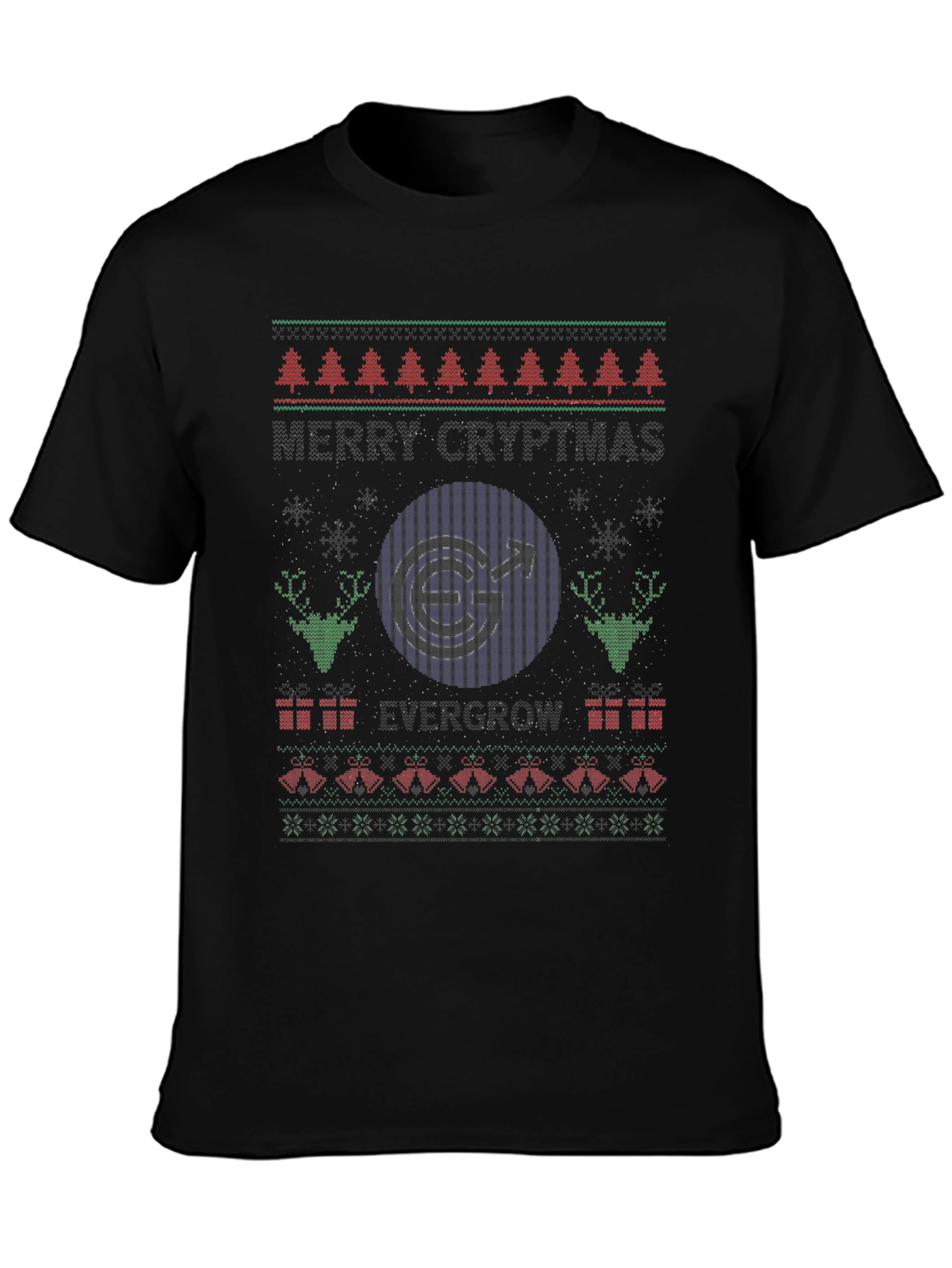 Novelty Ugly Christmas Sweater Gay Pride T-Shirt