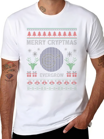 Novelty Ugly Christmas Sweater Gay Pride T-Shirt