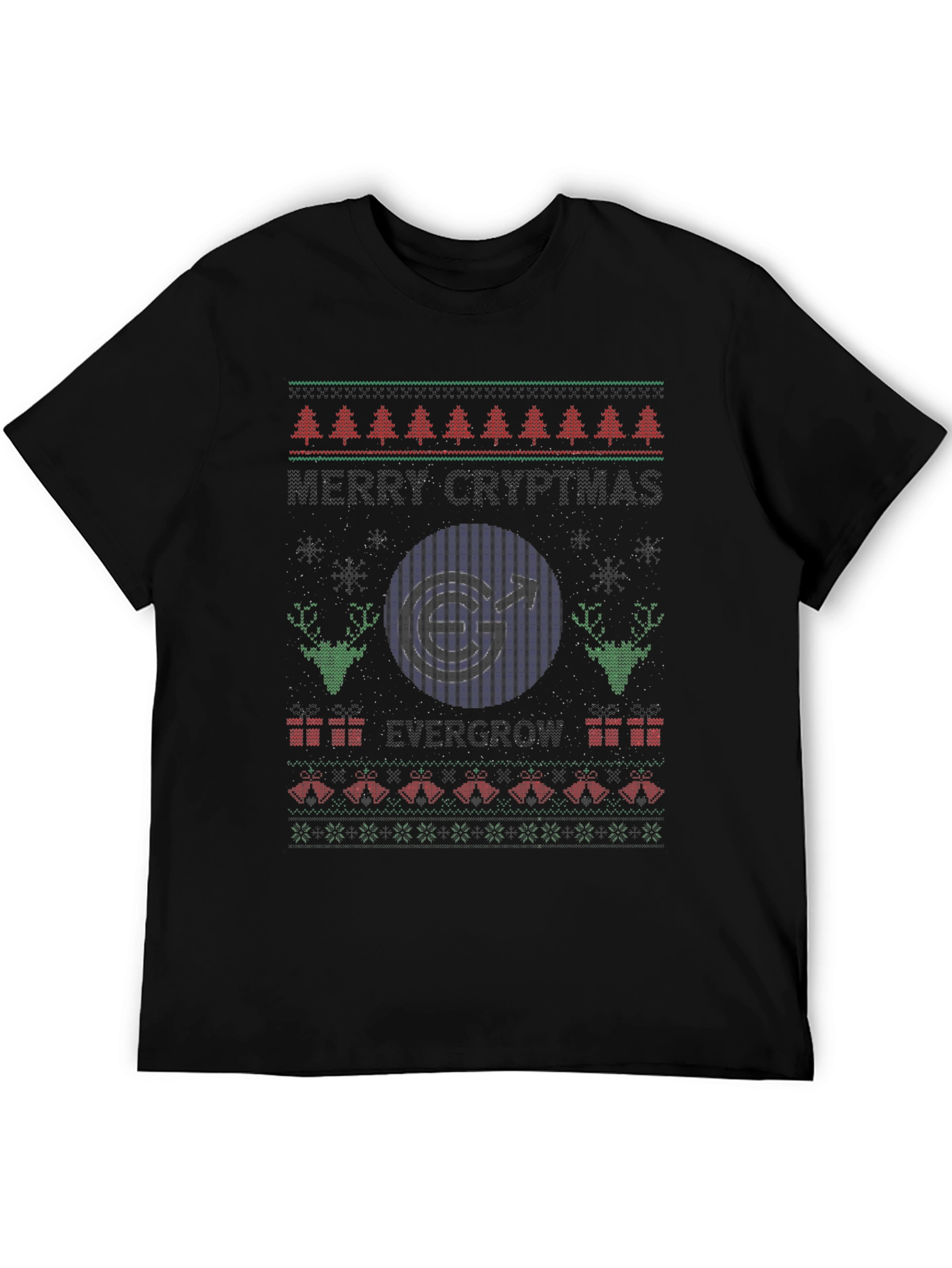 Novelty Ugly Christmas Sweater Gay Pride T-Shirt