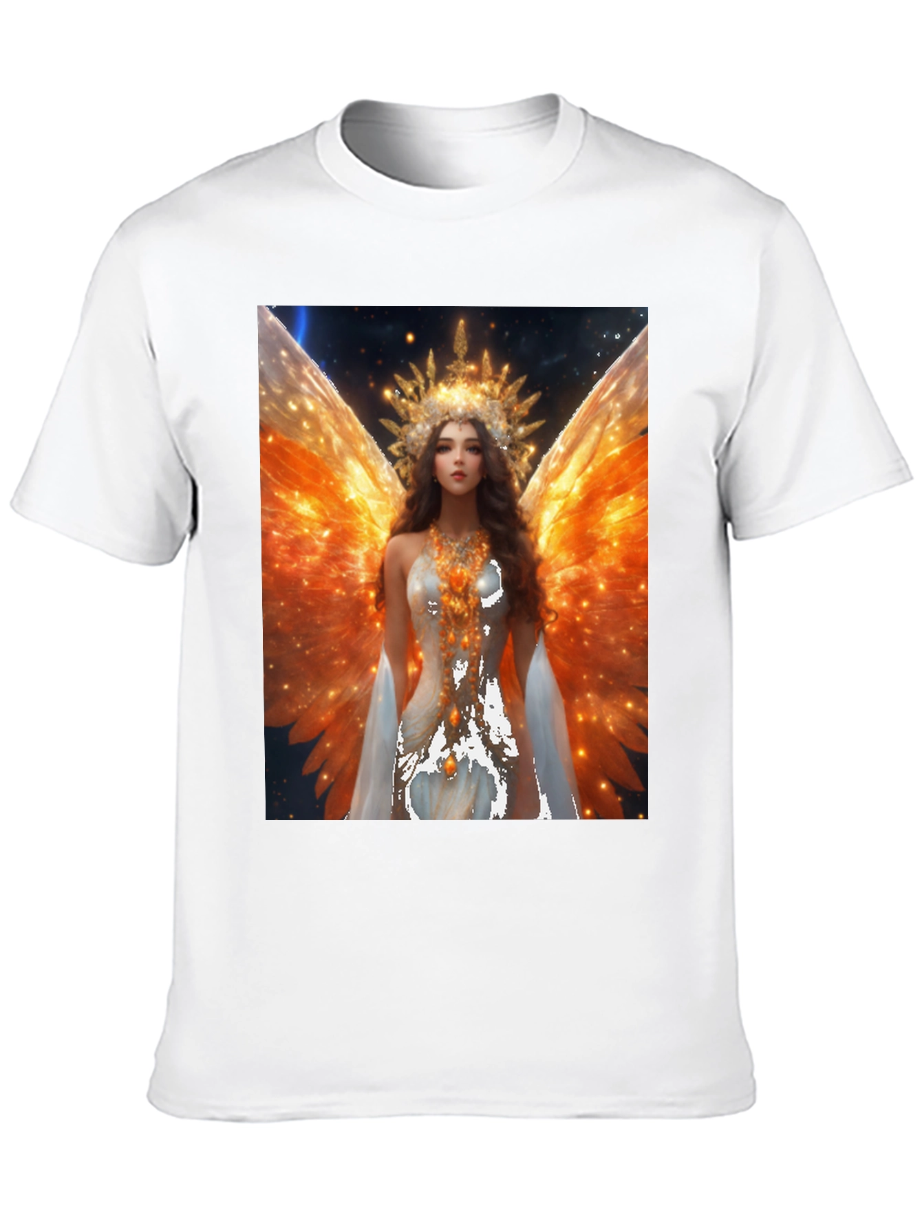 Angel Wings Graphic T-Shirt - Celestial Art Tee