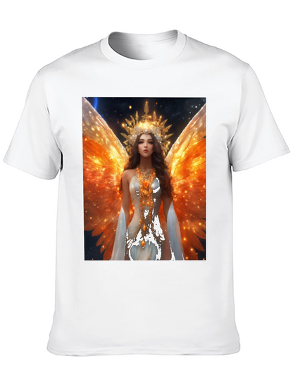 Angel Wings Graphic T-Shirt - Celestial Art Tee