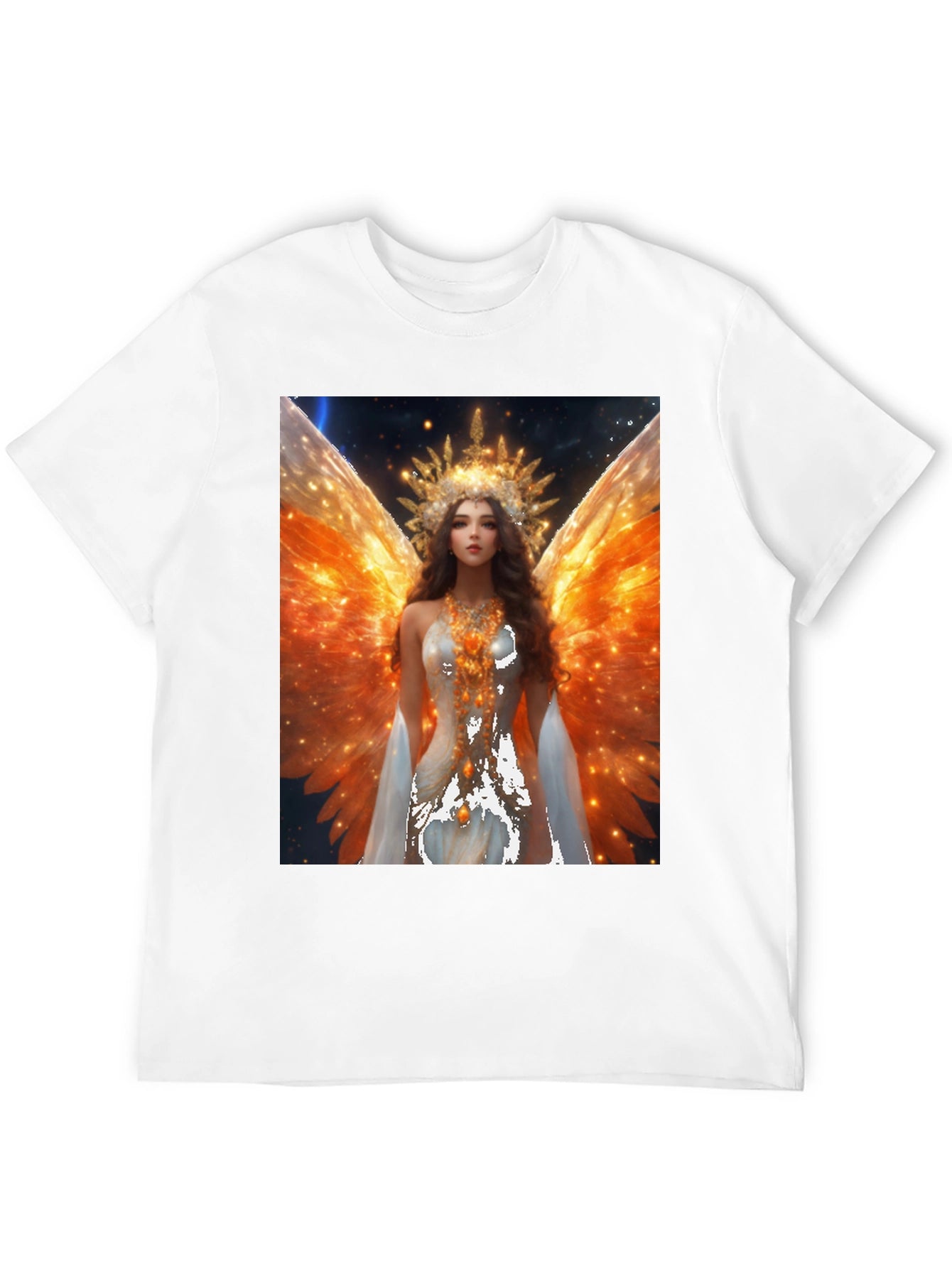 Angel Wings Graphic T-Shirt - Celestial Art Tee