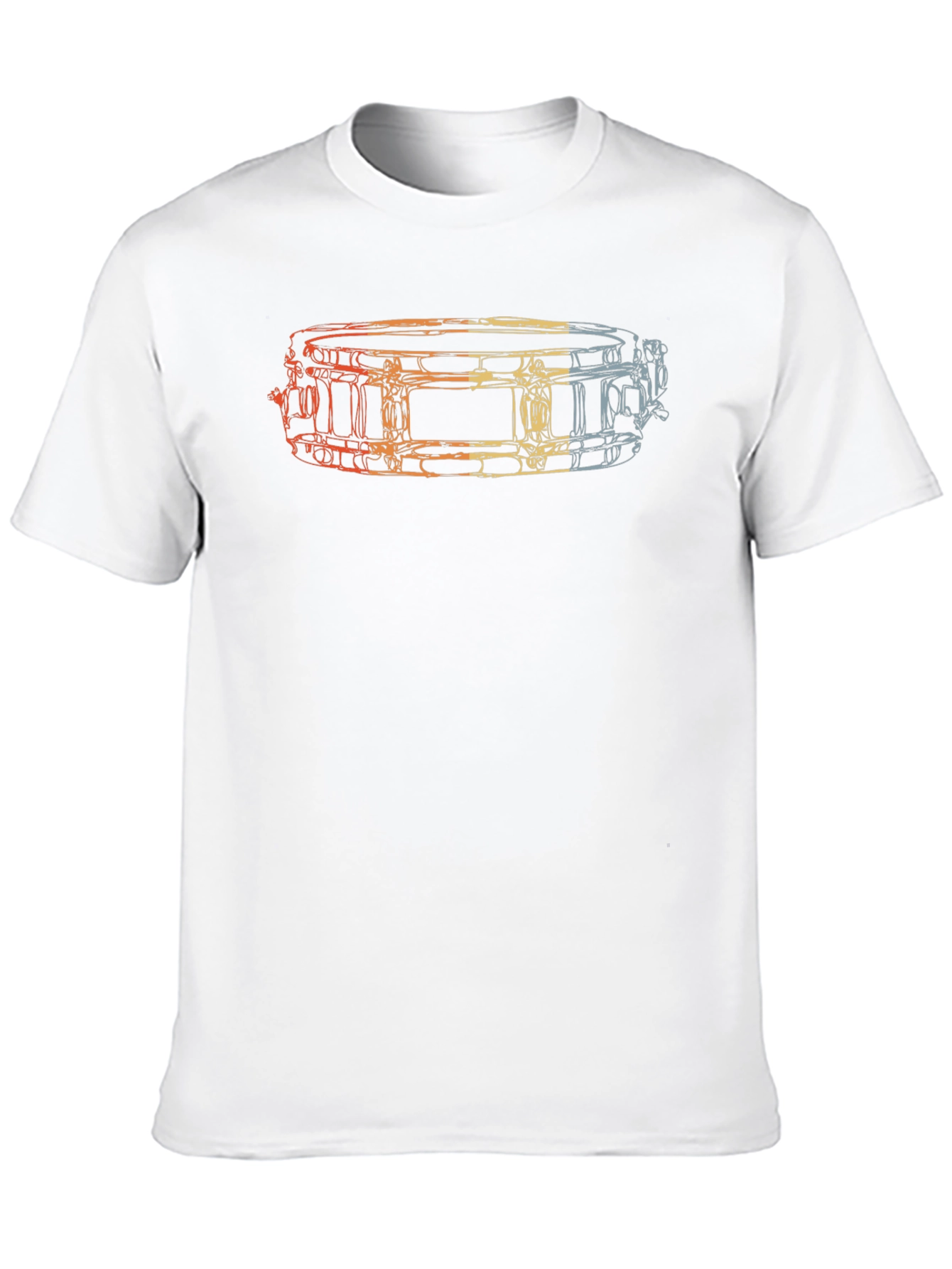 Drummer Snare Drum Graphic Tee - Black