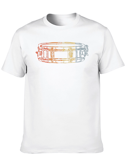 Drummer Snare Drum Graphic Tee - Black