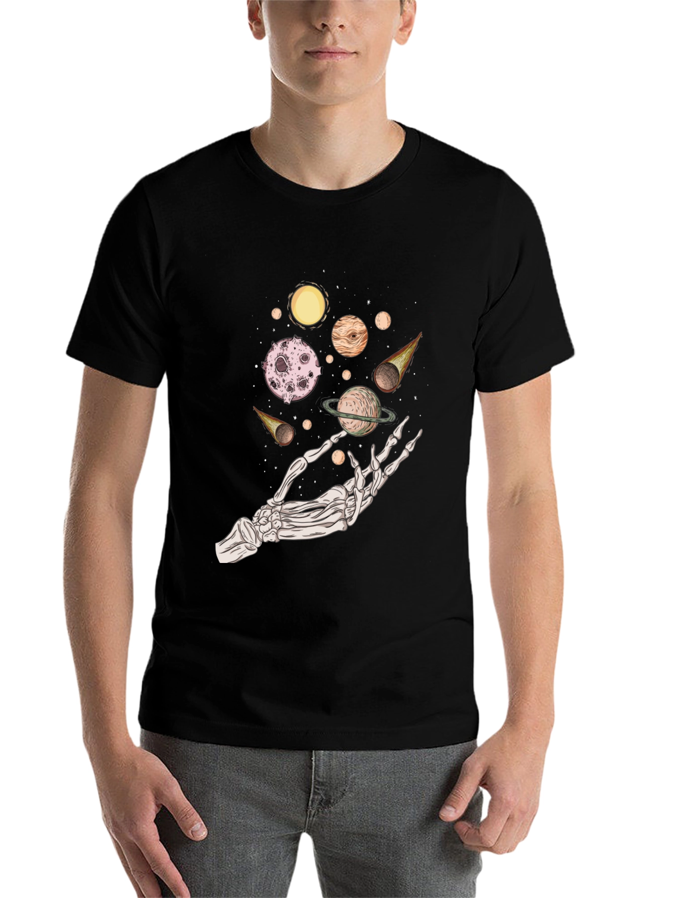 Cosmic Skeleton Hand T-Shirt