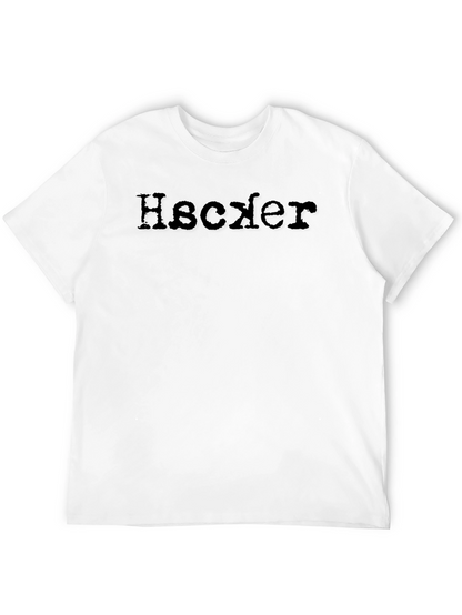 Hacker Style Black Cotton Tee