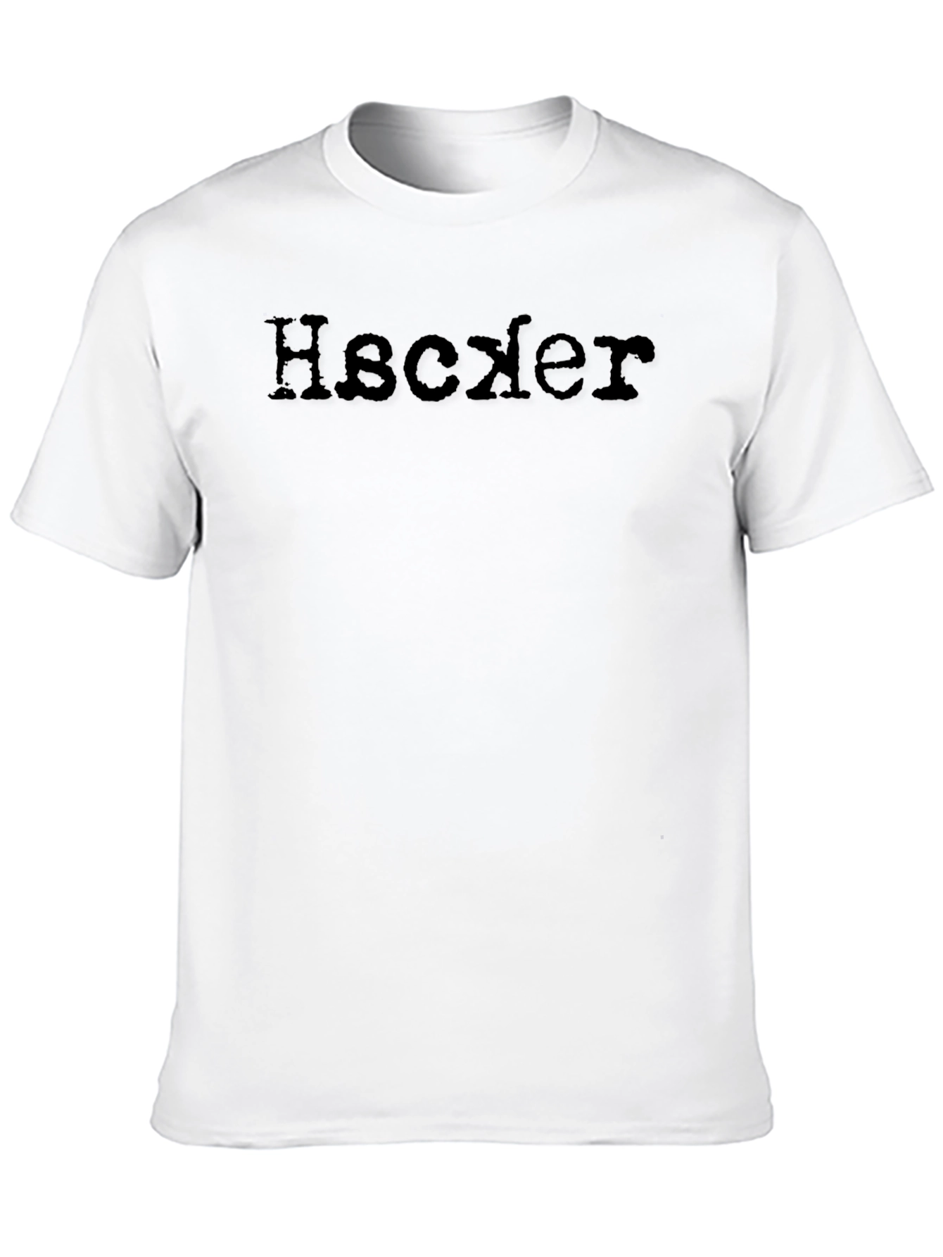 Hacker Style Black Cotton Tee