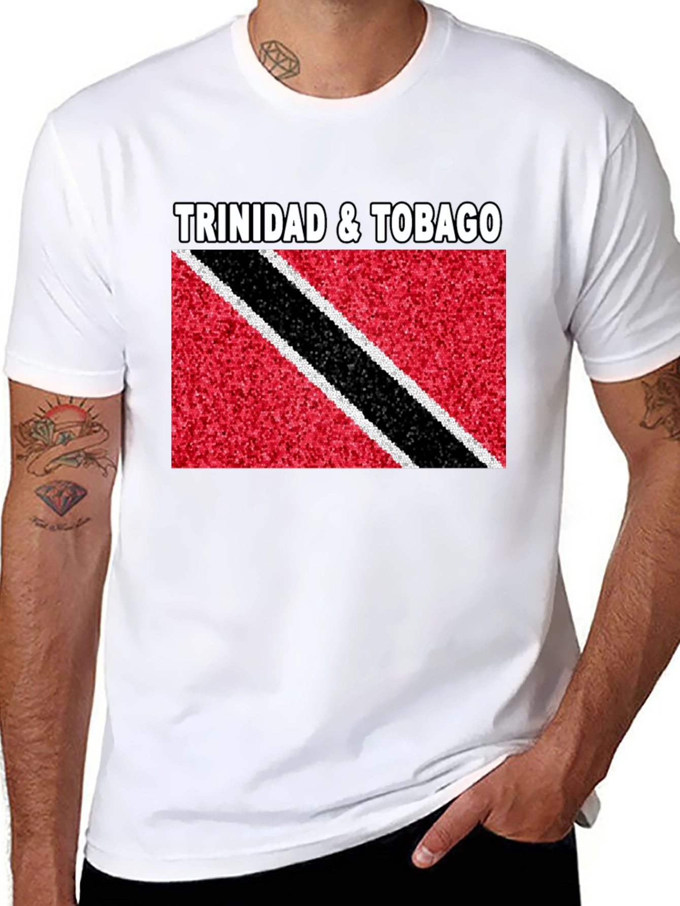 Trinidad & Tobago Flag Graphic T-Shirt