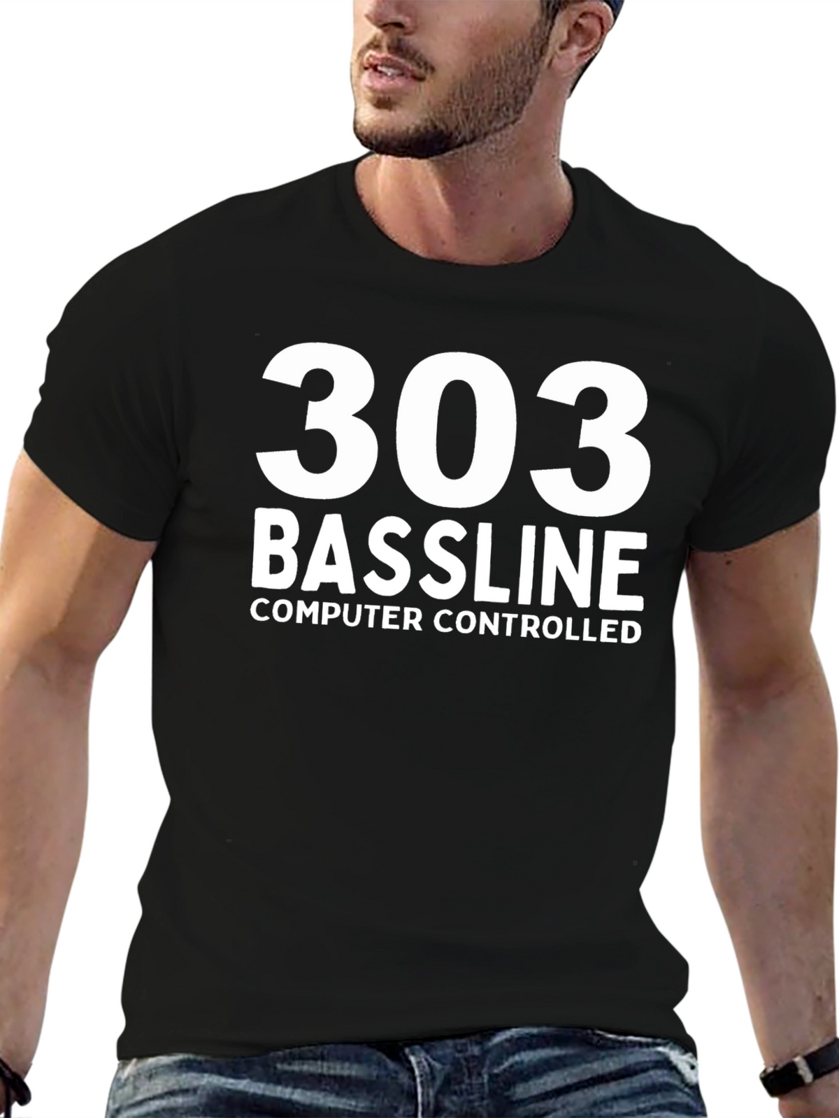 303 Bassline Computer Controlled T-Shirt - Black