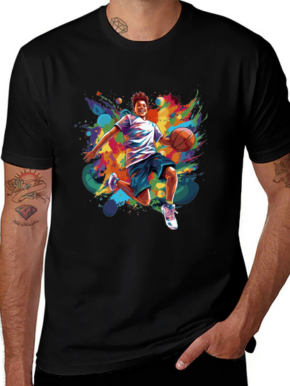 Basketball Player Art Print T-Shirt