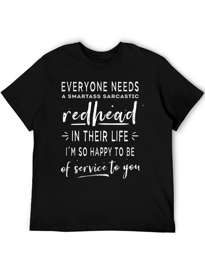 Redhead Sarcastic T-Shirt - Funny Novelty Tee