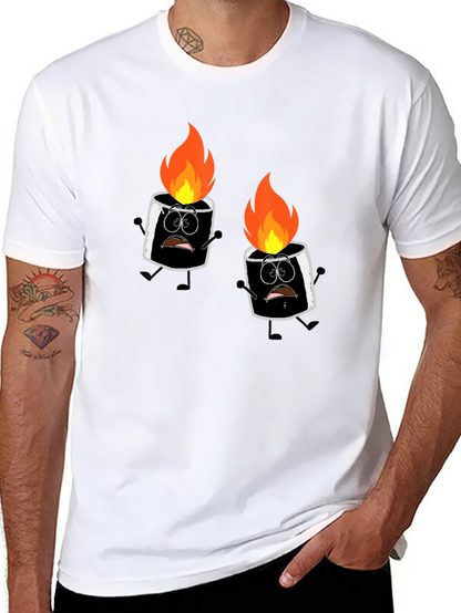 Burnt Marshmallow Graphic Tee - Black