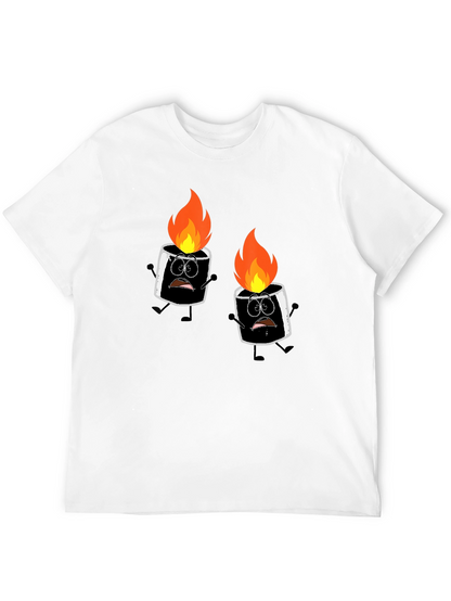Burnt Marshmallow Graphic Tee - Black