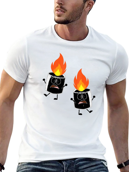 Burnt Marshmallow Graphic Tee - Black