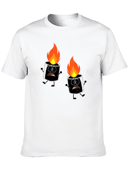 Burnt Marshmallow Graphic Tee - Black