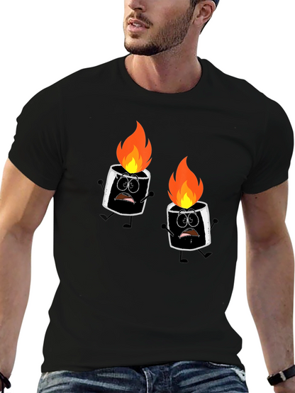 Burnt Marshmallow Graphic Tee - Black