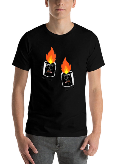 Burnt Marshmallow Graphic Tee - Black