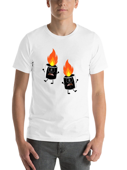 Burnt Marshmallow Graphic Tee - Black