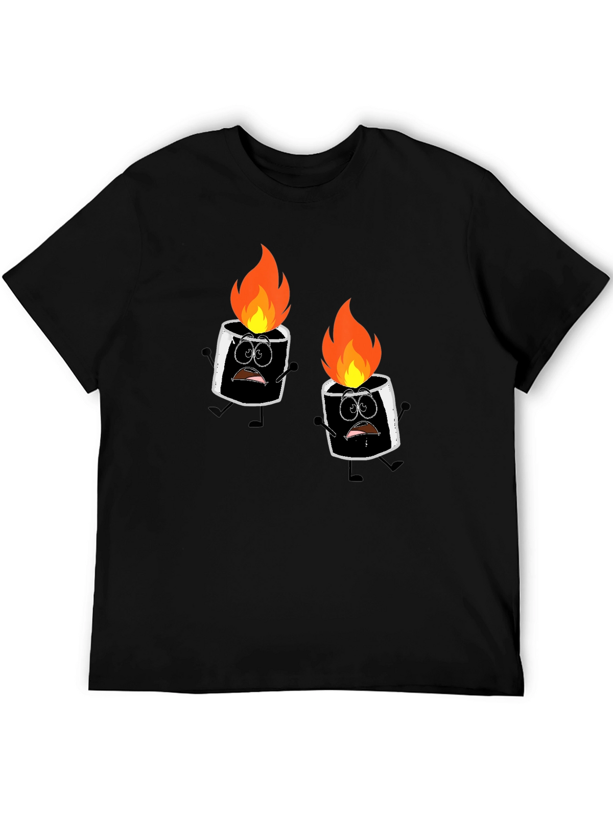 Burnt Marshmallow Graphic Tee - Black
