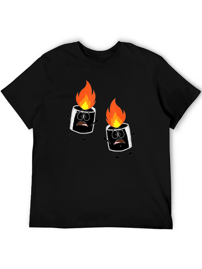 Burnt Marshmallow Graphic Tee - Black