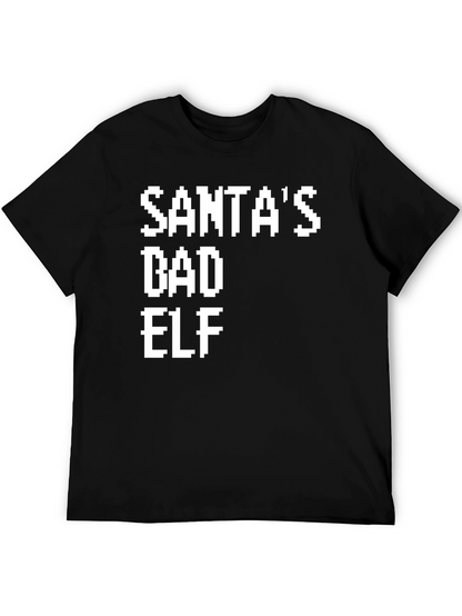 Santas Bad Elf Pixel Tee