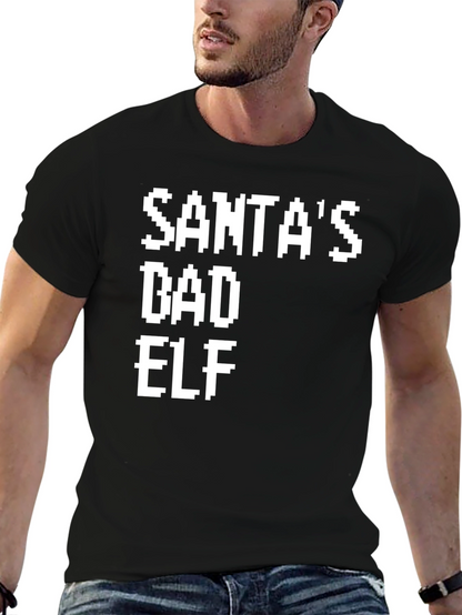 Santas Bad Elf Pixel Tee