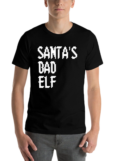 Santas Bad Elf Pixel Tee