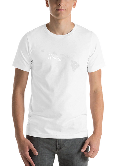 Hawaii Islands Graphic Print Black T-Shirt