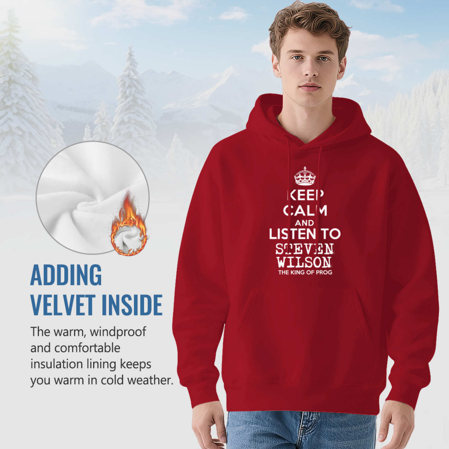Keep Calm And Listen To Steven Wilson Prog Rock Fan Hoodie, Soft Comfort Fabric
