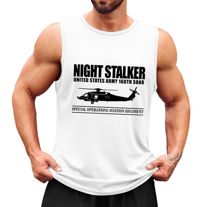 Night Stalker 160th SOAR Army Helicopter Military Tank Top