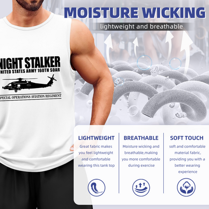 Night Stalker 160th SOAR Army Helicopter Military Tank Top